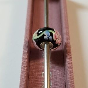 Kay Jewelers Jewelry - 3/$20💜Black Pink Flower Murano Charm for Pandora Kay Jewelers Jewelry - 3/$20💜Black Pink Flower Murano Charm for Pandora